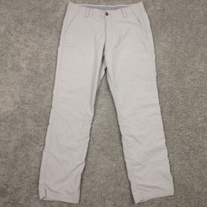 Under Armour Pants Mens 34x32 Beige UA Match Play Performance Golf Chino Stretch